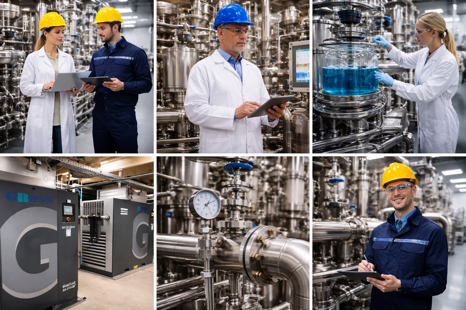 Drucklufttechnik im Chemiewerk