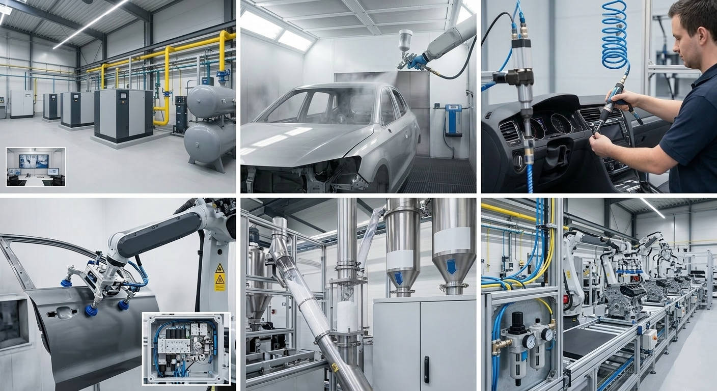 Drucklufttechnik in der Automobil- und Zuliefererbranche