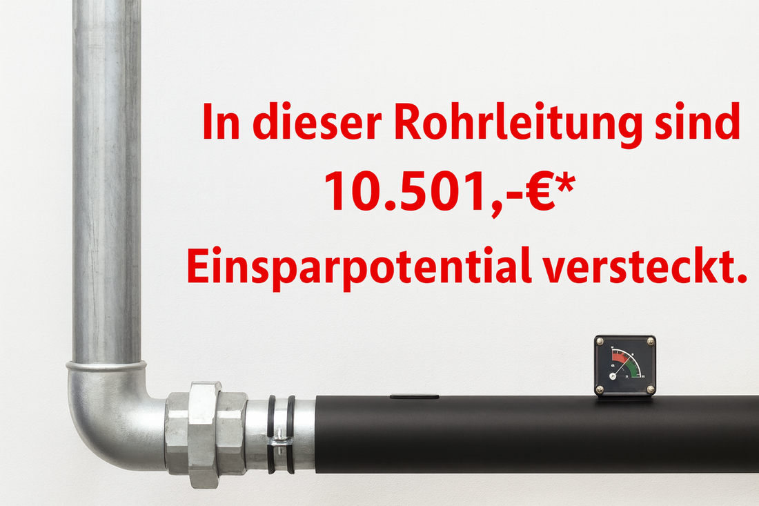 Druckluft Rohrleitung Leckage