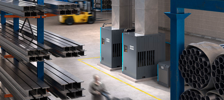Atlas Copco Kompressor ist effizient und leistungsstark