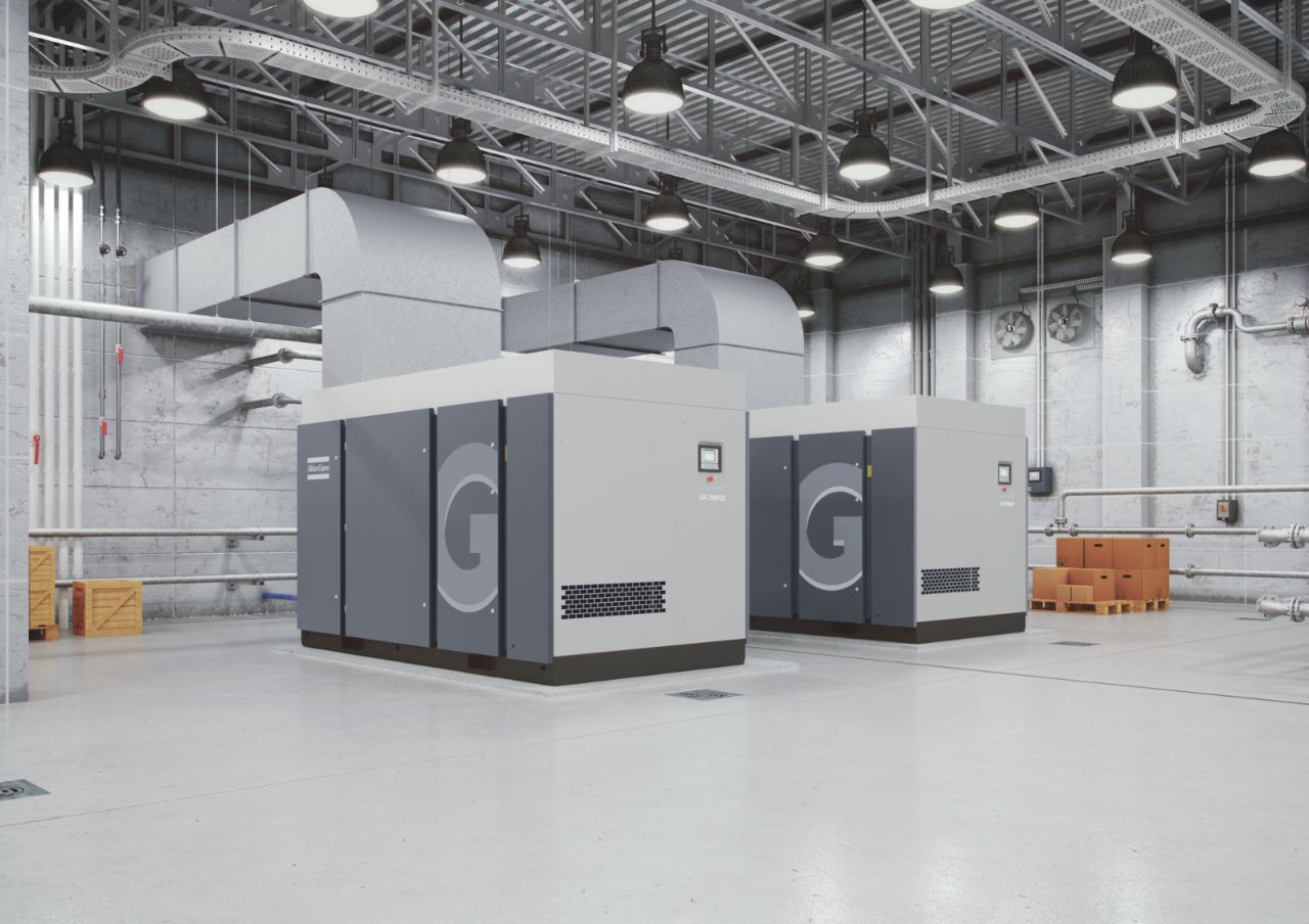 Öleingespritzter Schraubenkompressor