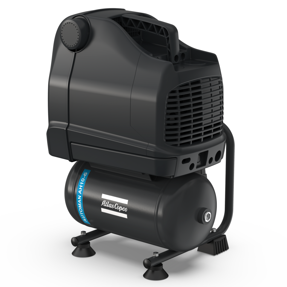 Mobiler, ölfreier Kolbenkompressor Typ Atlas Copco Automan AH 20-10 E