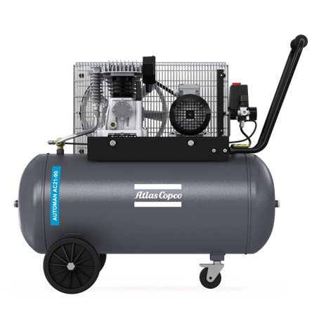 Mobiler Kolbenkompressor Typ Atlas Copco Automan AC 21 - 10 E 50/90 M 230V