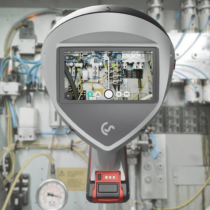 Visualisierung der LeakCam 600 für die Druckluft Leckageortung