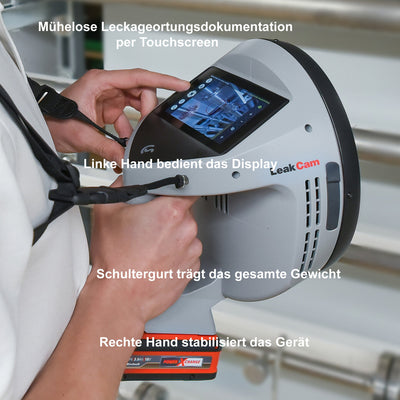 Ergonomie der LeakCam 600