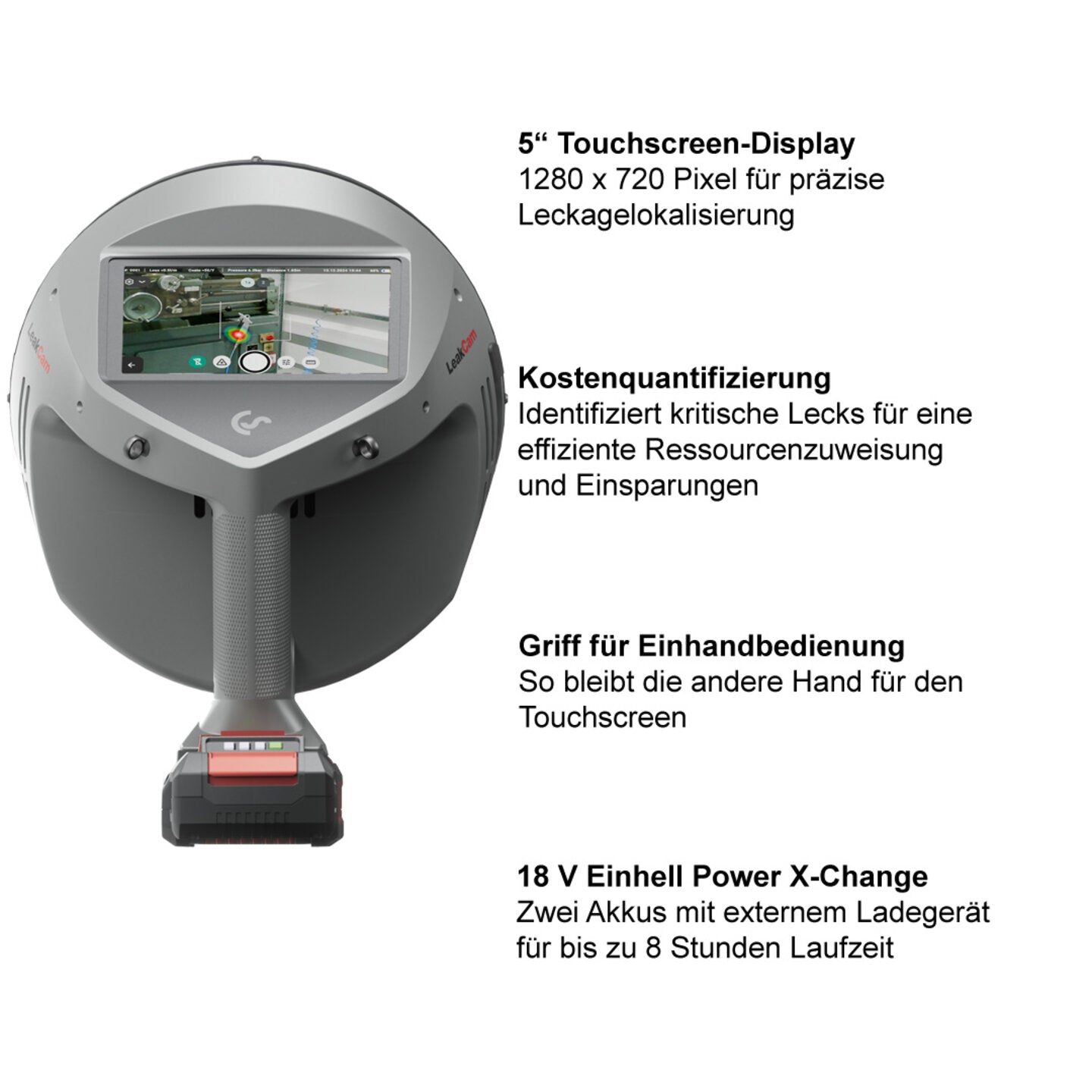 Vorteile der LeakCam 600 für die Leckageortung Druckluft