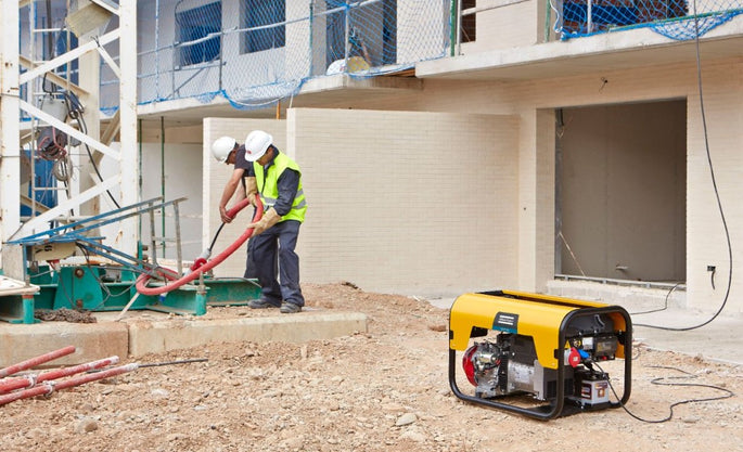 Stromerzeuger für die Baustelle mieten.
