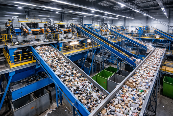 Zuverlässige Druckluftanlagen in Müllsortieranlage