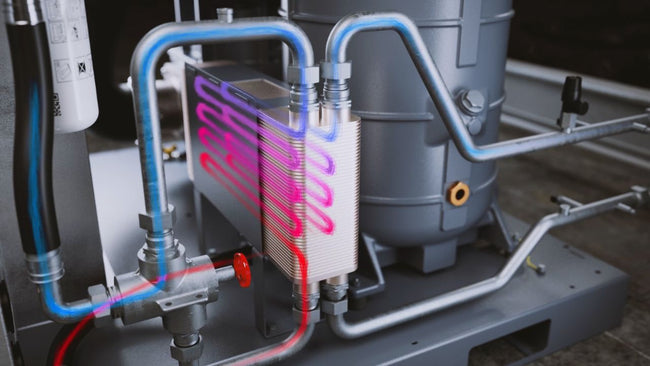 Wärmerückgewinnung für Schraubenkompressoren ab Werk