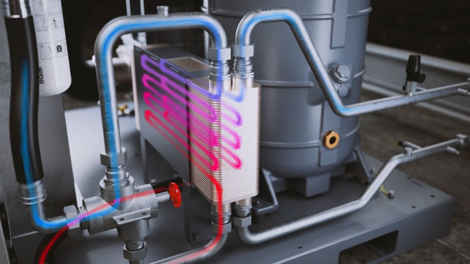 Wärmerückgewinnung für Schraubenkompressoren ab Werk