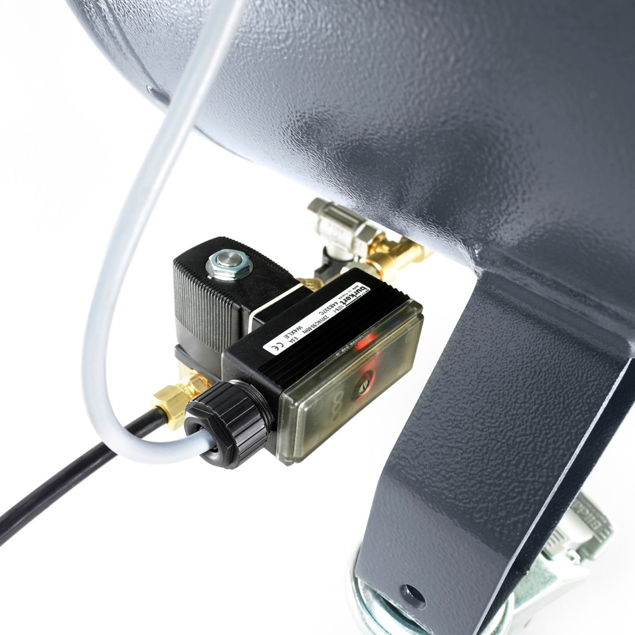 Option: Automatischer Kondensatablass für Kolbenkompressoren der Atlas Copco LT-Baureihe