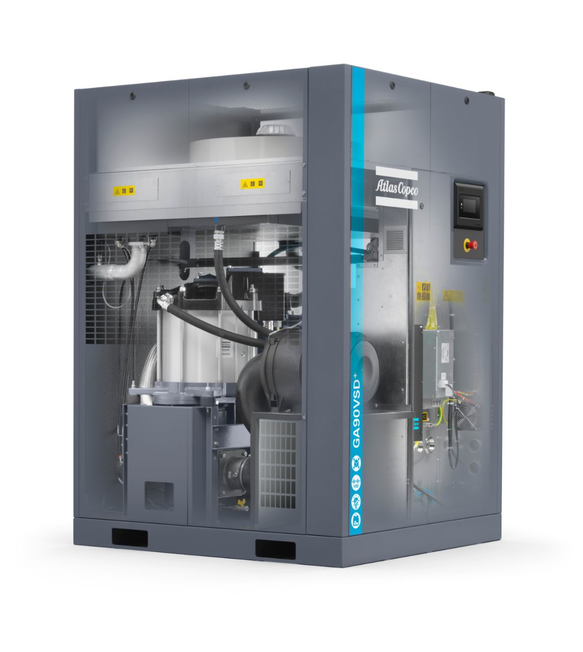 kompressor industriekompressor schraubenkompressor 90 kW drehzahlgeregelt förderfähig bafa werkstatt alt gegen neu